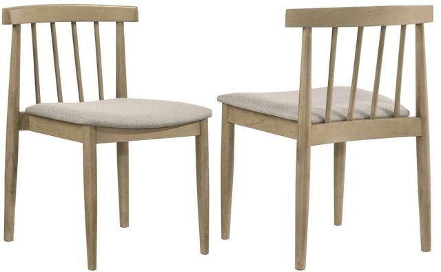 Coaster® Cullen 2-Piece Natural Oak/Wheat Dining Side Chair Set-0