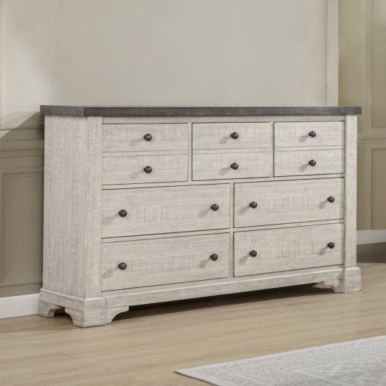 New Classic® Home Furnishings Augusta Rustic White Dresser-1