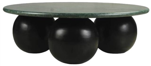 Meridian Furniture Treviso Green Coffee Table with Black Base-0