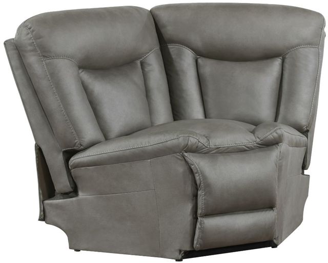 New Classic® Home Furnishings Morello 3-Piece Gray Curved Power Reclining Sectional-2