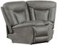 New Classic® Home Furnishings Morello 3-Piece Gray Curved Power Reclining Sectional-2