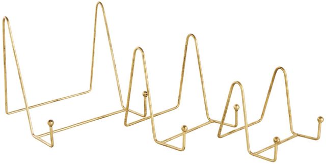Deco Marche 3-Piece Gold Wide Triangle Display Easel-1