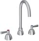 Elkay Chrome 8" Centerset Concealed Deck Laminar Flow Faucet with 5" Gooseneck Spout and 2" Lever Handles-0