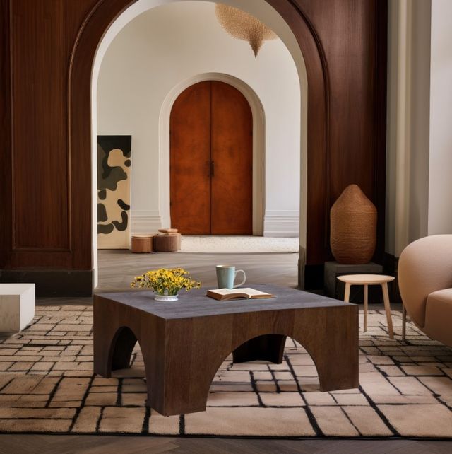 Meridian Furniture Arch Brown Coffee Table-3