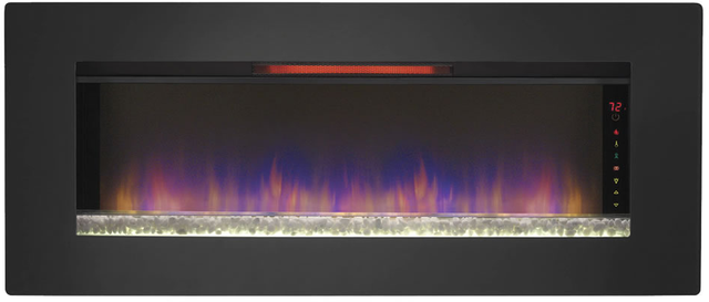 ClassicFlame® Felicity Black 47" Wall Mounted Infrared Quartz Fireplace-2
