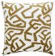 Harp & Finial® Jase Mustard Velvet Applique Pillow-0