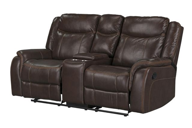Inspired Home 422 Avalon Chocolate Manual Reclining Loveseat-2