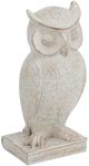 A & B Home Brown Polyresin Perched Owl Figurine-1