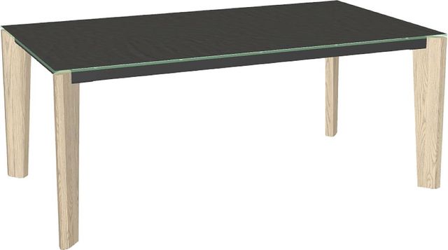 Amisco Customizable Fabiola 72" Rectangular Dining Table with 0.5" Starstone on Glass Top-0