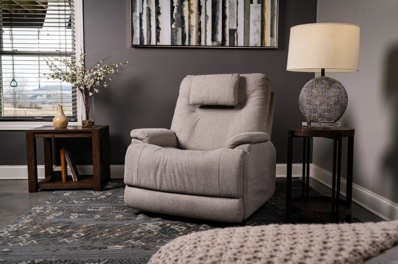 s.CIEL Flexsteel® Zecliner M2 Light Gray Power Lift and Sleep