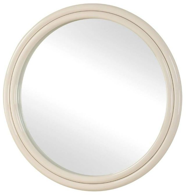 Uttermost® Florian White Round Mirror-3