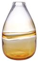 A & B Home Clear/Yellow 12" Vase-0