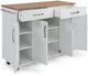 homestyles® Storage Plus Off-White Kitchen Cart-4