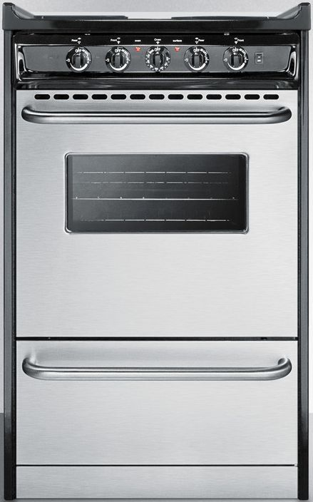 Summit® Professional 20" Stainless Steel Slide-In Electric Range-0