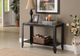 Monarch Specialties Inc. Espresso Marble Top 44"L Accent Table-1