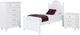 Elements International Alana 3-Piece White Twin Youth Bedroom Set-0