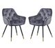 A & B Home Luppino 2-Piece Black Dining Chair Set-0