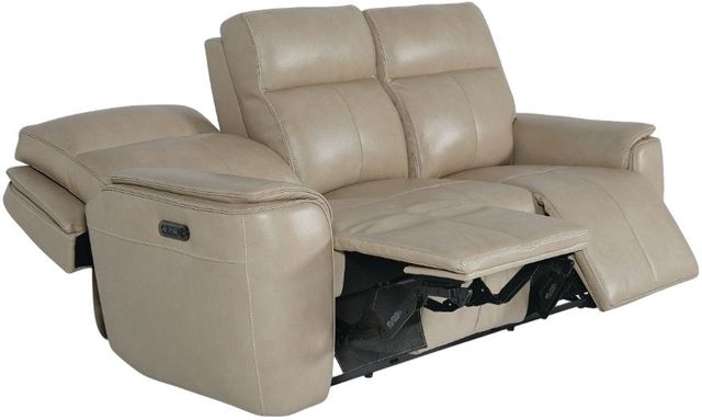 Bassett® Furniture Club Level Manteo Diamond Leather Power Reclining Sofa -2