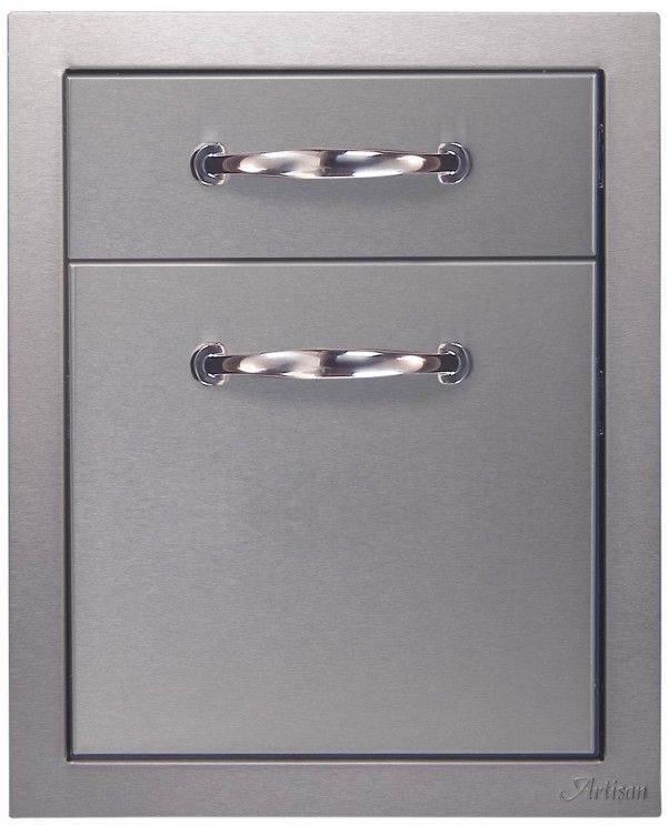 Artisan™ 16.81" Stainless Steel Two Drawer Set