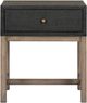 Four Hands Fiona Black Raffia/Russet Mahogany Nightstand-3