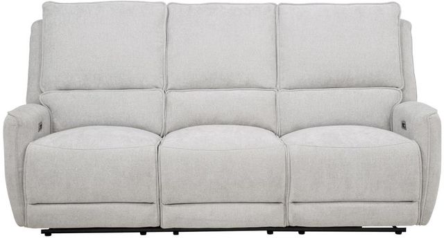 Coaster® Sylmar Dove Grey Upholstered Power Reclining Sofa-1