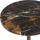 Uttermost® Karnes Black Marble Drink Table with Bronze Accent-4