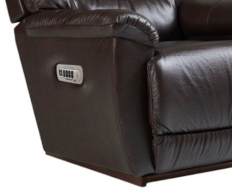 La-Z-Boy® Joshua Chestnut Leather Power Rocking Recliner with Headrest and Lumbar-1