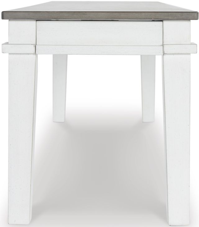 Benchcraft® Nollicott Whitewash/Light Gray 50" Dining Bench-2