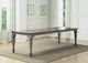Flexsteel® Plymouth Medium Brown Rectangular Dining Table with Distressed Graywash Legs-4