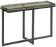 Hammary® Hidden Treasures Gray Altar Glass Top Accent Table with Black Base-0