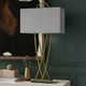 Harp & Finial® Vida Brass/Crystal Table Lamp-1
