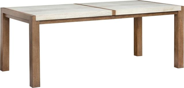 Magnussen Home® Plum Creek Sierra Brown Rectangular Dining Table with Marble Top-0