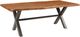 LH Home Live Edge Restore 82" Brown/Gunmetal Grey Dining Table-0