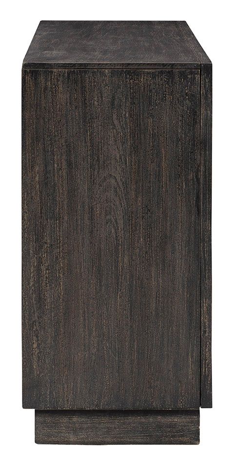 Signature Design by Ashley® Roseworth Distressed Black Accent Cabinet-2