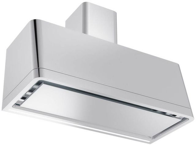 Ilve® Panoramagic 48" Stainless Steel Wall Mounted Range Hood with Silver Trim-1