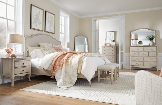 aspenhome® Provence Linen Floor Mirror-2
