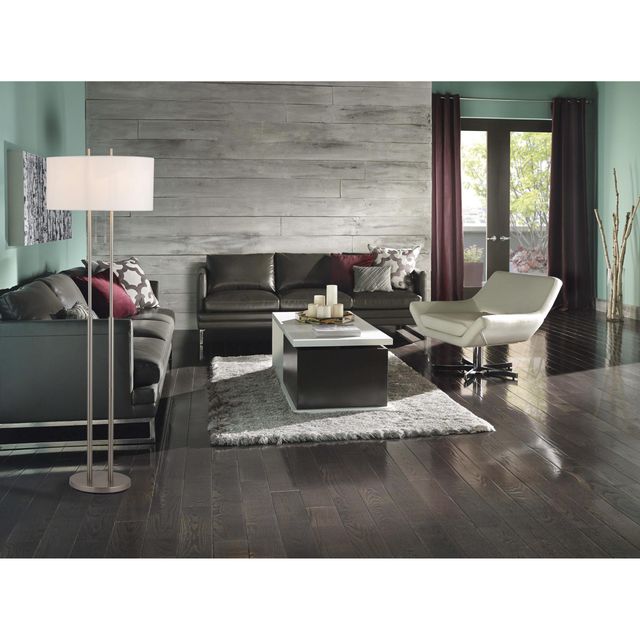 Adesso® Duet Brushed Steel Floor Lamp-2