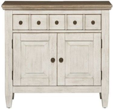 Liberty Furniture Heartland Antique White Bedside Chest-1