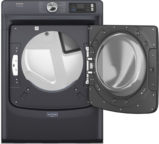 Maytag® 7.4 Cu. Ft. Midnight Steel Front Load Electric Dryer -1