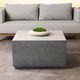 Classic Home Marwin Dark Gray Concrete Outdoor Coffee Table-5