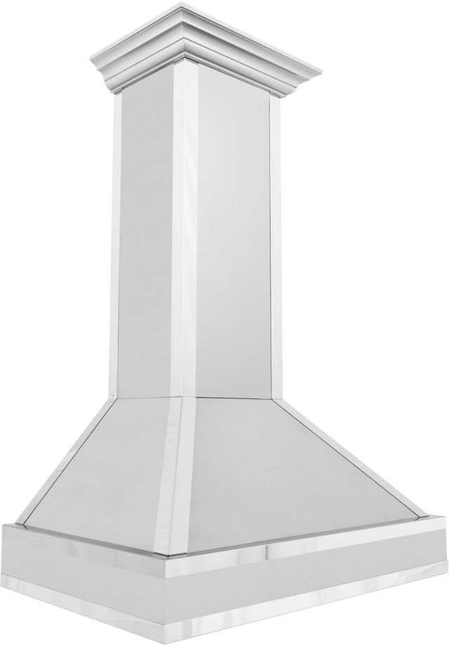 ZLINE 36" Satin Stainless Steel Mirror Wall Mounted Range Hood-1