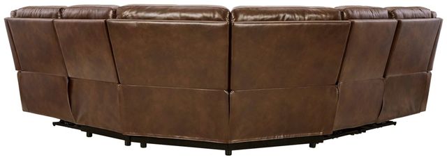 Signature Design by Ashley® Trambley 5-Piece Walnut Power Reclining Sectional-1