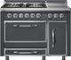 Viking® Tuscany 48" Cast Black Pro Style Dual Fuel Range-0