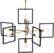 Harp & Finial® Como Black/Gold Chandelier-0