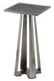 Currey & Company Lanzo Glass Top  Accent Table with Black Nickel Base-0