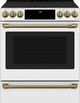 Café™ Brushed Brass Front Control Electric Knobs and Handle Kit-3
