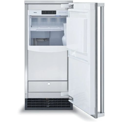 Viking® 15" 65 lb. Stainless Steel Ice Maker with Drain Pump-1