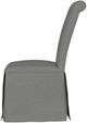 Coaster® Shawna Gray Upholstered Skirted Dining Chair-2