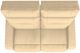 La-Z-Boy® Baron Cashew Manual Wall Reclining Loveseat-5