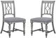 Flexsteel® Plymouth 2-Piece Distressed Graywash Upholstered Dining Chair Set-0